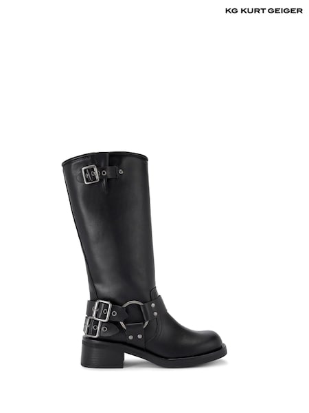 KG Kurt Geiger Trisha Biker Buckle Boots (AN7563) | AED463