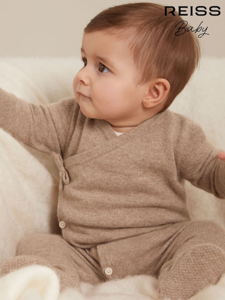 Reiss Taupe Frankie Wrap-Front Sleepsuit (AN7643) | € 133