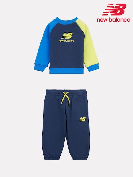 New Balance Blue Baby Boys Raglan Set (AN7780) | €66