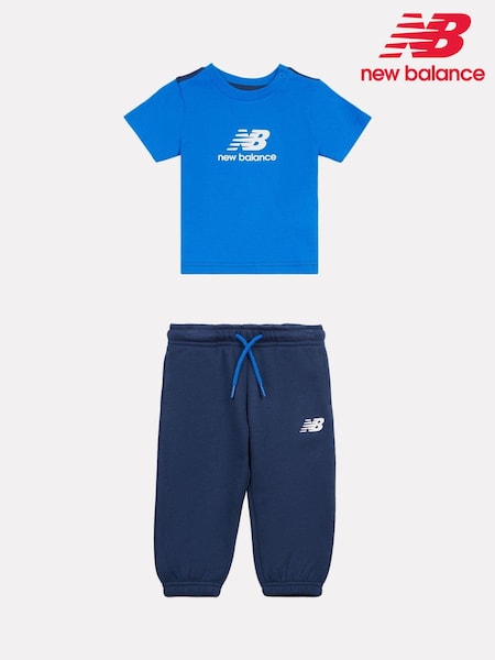 New Balance Blue Baby Boys T-Shirt and Jogger Set (AN7787) | €46