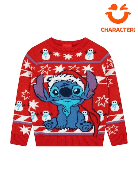 Character Red Disney Lilo And Stitch Christmas Sweatshirt (AN7874) | 119 QAR