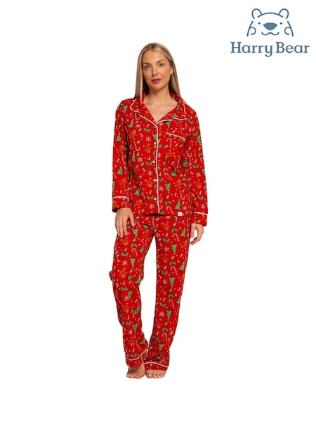 Harry Bear Red Gingerbread Christmas Pyjamas (AN7876) | €19