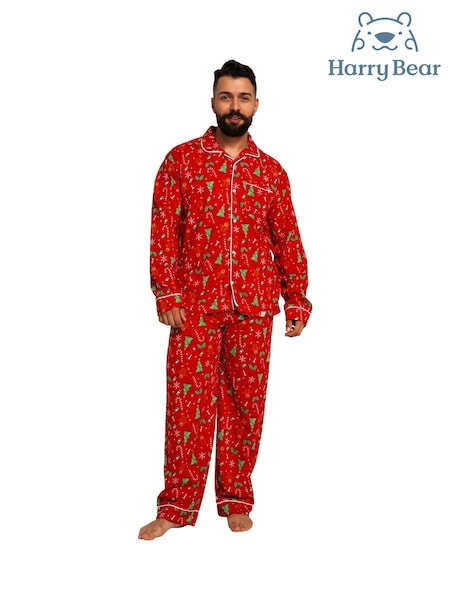 Harry Bear Red Gingerbread Christmas Pyjamas (AN7885) | €19