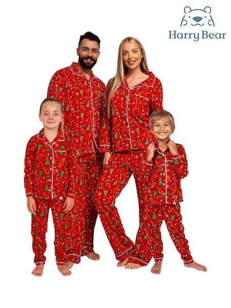Harry Bear Red Gingerbread Christmas Pyjamas (AN7889) | €24 - €26