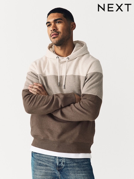 Ουδέτερο μάρλ - Panel Blocking Hoodie (AN7896) | € 43