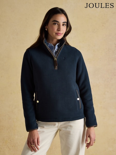 Heritage Navy Quarter Zip Fleece (AN7977) | R$ 790