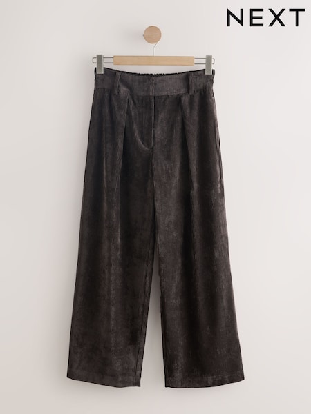 Chocolate Brown Cord Wide Leg Trousers (AN8015) | €41