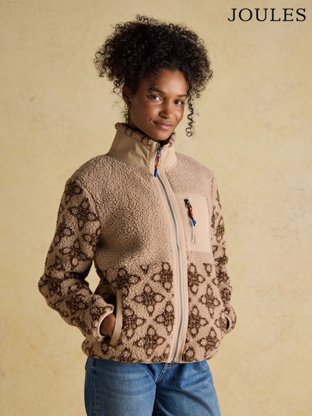 Lottie Neutral Icon Print Borg Fleece (AN8069) | €112