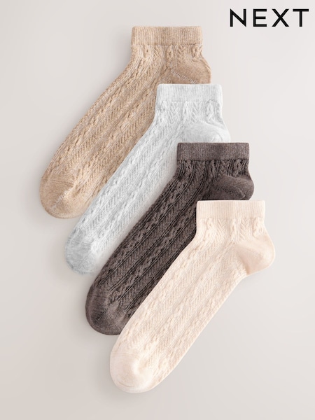 Neutral Cable Trainer Socks 4 Pack (AN8133) | €13