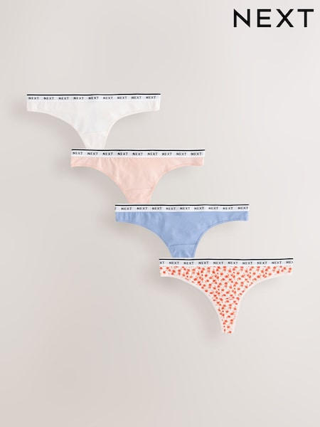 מודפס/חלק - Logo Knickers 4 Pack (AN8173) | ‏57‏₪