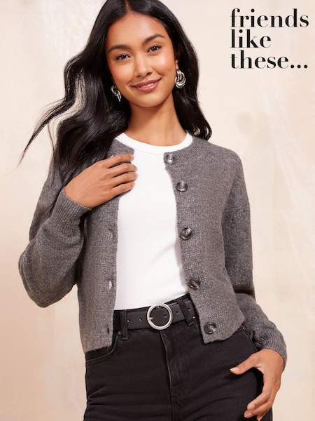 Friends Like These Cropped Button Through Cardigan (AN8219) | € 35