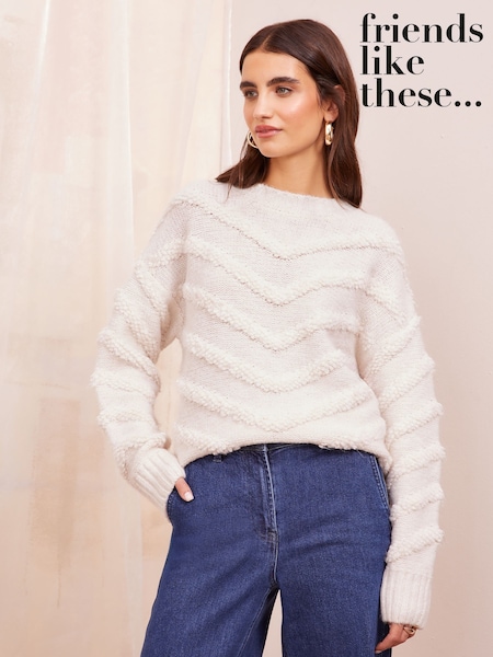 Friends Like These Textured Jumper (AN8424) | 187 LEI