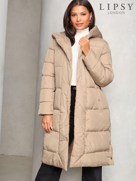 Lipsy Shower Resistant Belted Padded Coat (AN8474) | €102