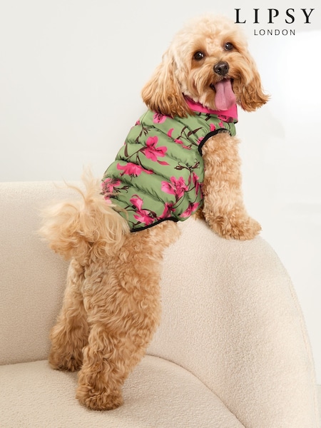 Lipsy Pink Reversible Dog Padded Jacket (AN8528) | €17
