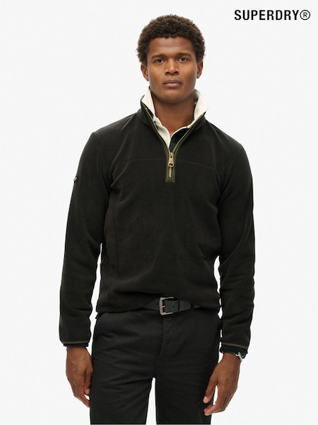 Superdry Black Estate Half Zip Fleece (AN8633) | €106