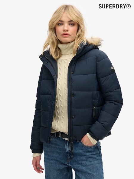 Albastru - Jachetă cu Jachetă medie și straturi Superdry Hanorac (AN8635) | 573 LEI