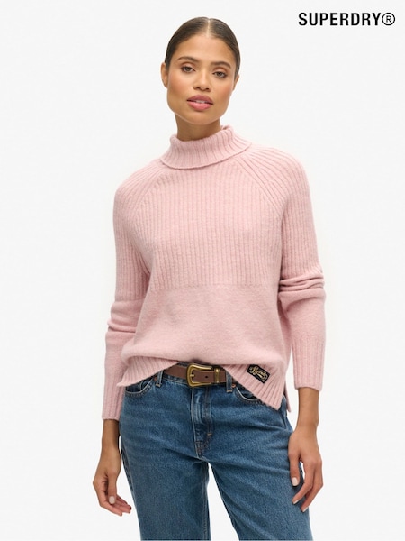 Superdry Essential Rib Knit Rollneck Jumper (AN8656) | 260 LEI