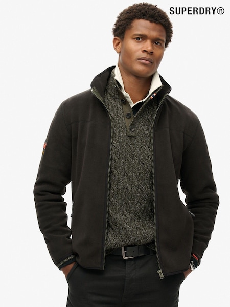 Superdry Black Active Full Zip Fleece (AN8683) | €99
