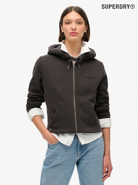 Maro - Hanorac cu fermoar și logo Superdry Essential (AN8693) | 287 LEI