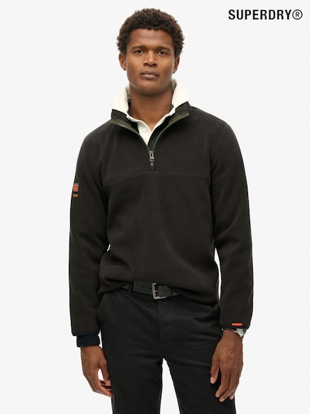 Superdry Black Active Half Zip Fleece (AN8695) | €91