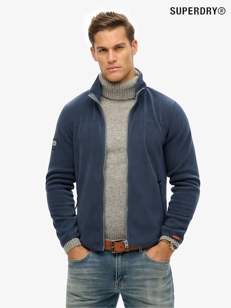 Superdry Blue Active Full Zip Fleece (AN8696) | R$ 640