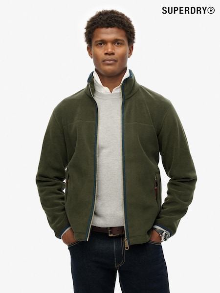 Superdry Green Estate Full Zip Fleece (AN8700) | R$ 740