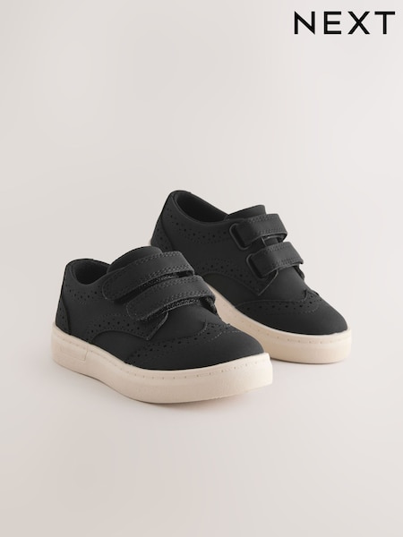 أسود - Touch Fastening Brogue Shoes (AN8811) | ‏94 ر.ق. - ‏114 ر.ق.