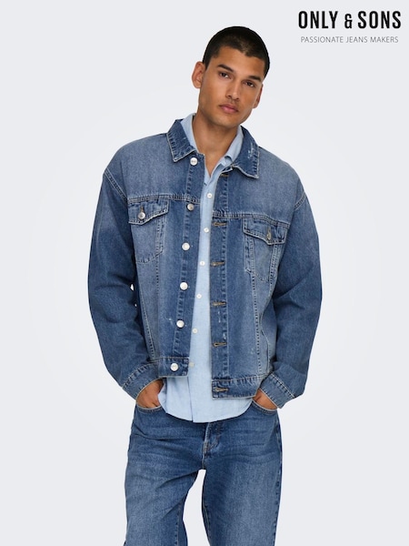 Only & Sons Blue Denim 100% Cotton Jacket (AN8819) | kr550