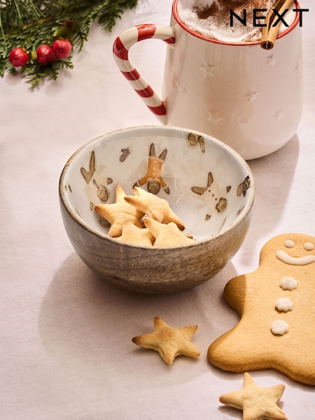 Natural Gingerbread Nibble Bowl (AN8859) | €10
