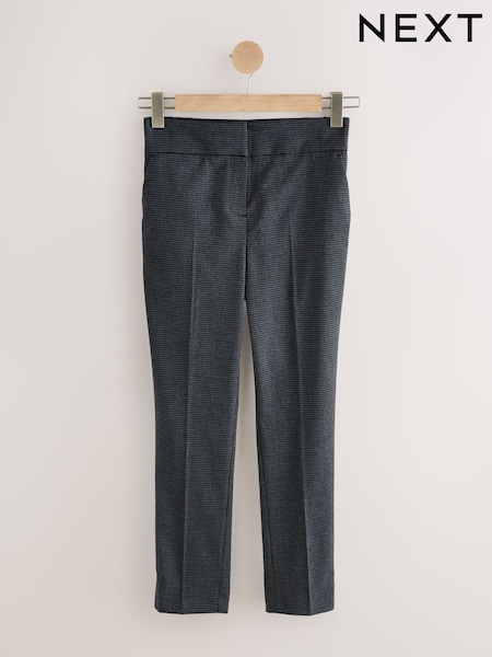 Grey Slim Check Sculpting Tailored Trousers (AN8919) | AED151