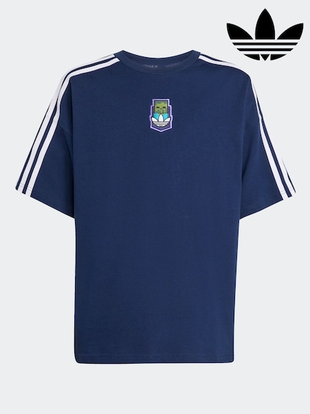 adidas Originals Navy x Minecraft Graphic T-Shirt Kids (AN9016) | €32
