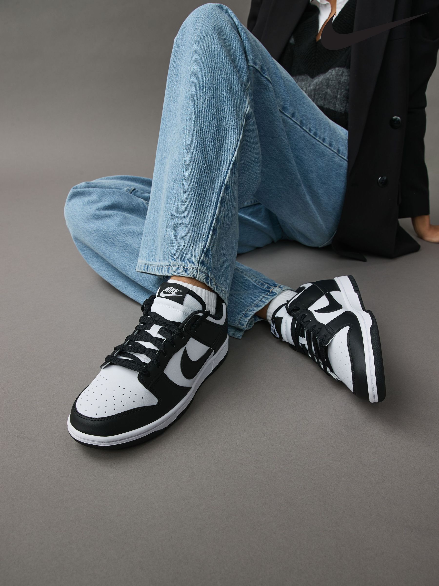 Nike Black Flatforms Colour Block Casual Trainers Next Ukraine