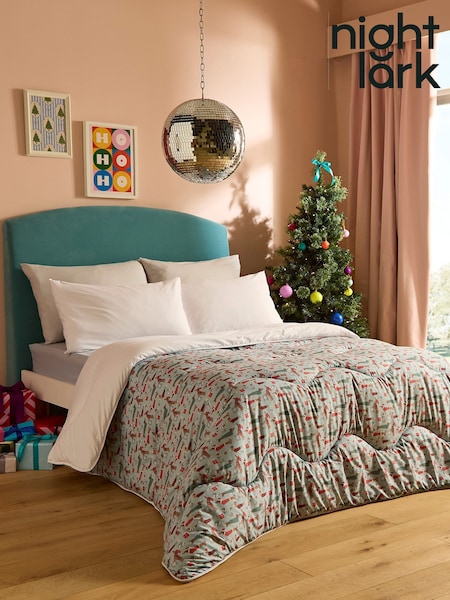 Night Lark Festive Dogs 10.5 Tog Coverless Duvet Set