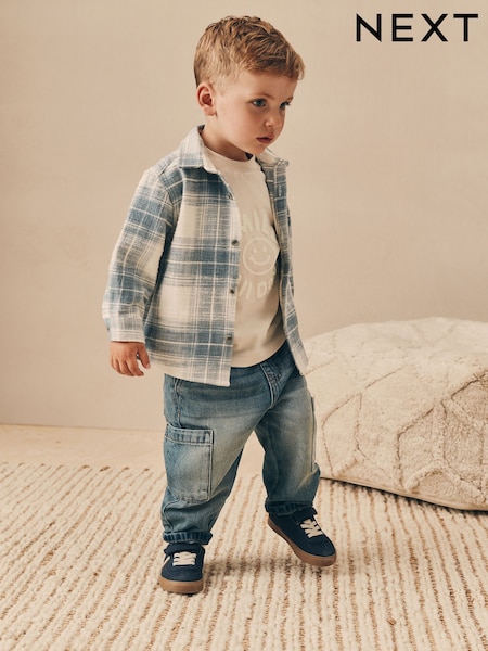 modra Preverite - Long Sleeve Check Shirt and T-Shirt Set (3mths-7yrs) (AN9489) | € 22 - € 25