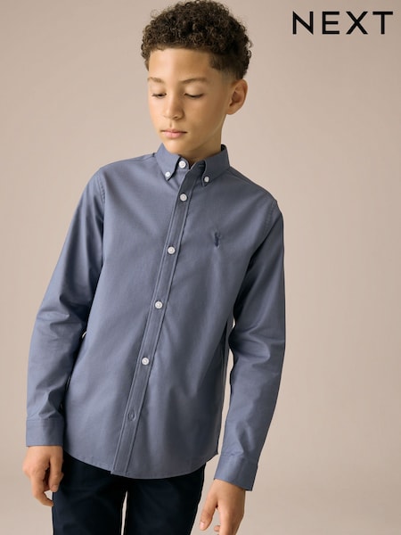 Airforce Blue Single Oxford Shirt (3-16yrs) (AN9574) | AED56 - AED81