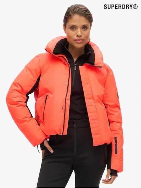 Superdry Pink Ski Slalom Puffer Jacket (AN9595) | $343