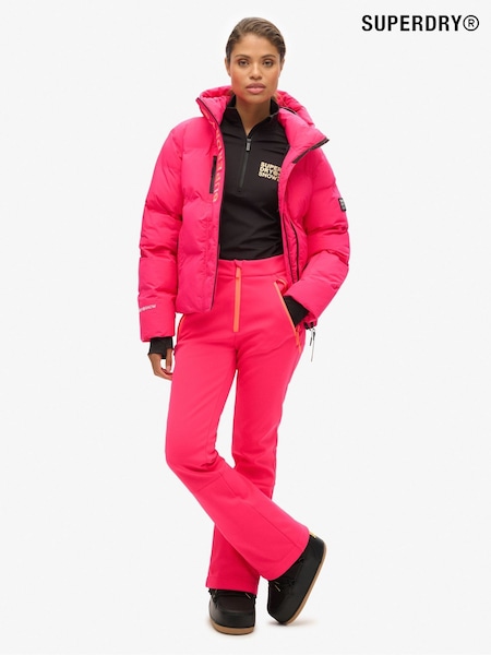 Superdry Pink Ski Softshell Slim Trousers (AN9602) | $257