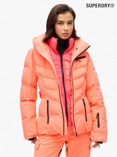 Superdry Pink Ski Luxe Puffer Jacket (AN9611) | €362