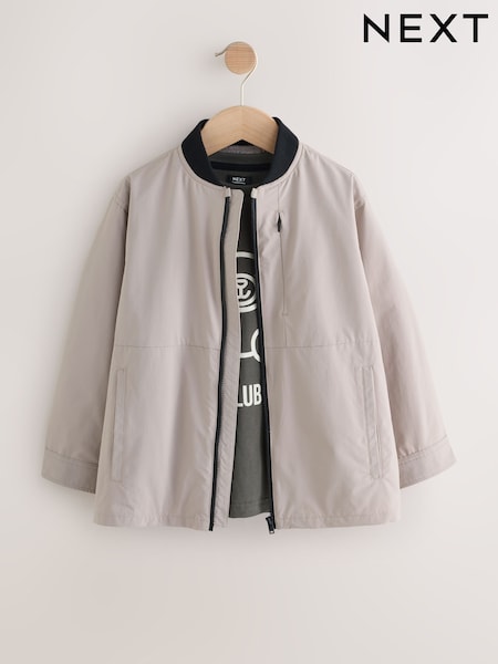 Taupe Bomber Shacket and T-Shirt Set 2 Piece (3mths-7yrs) (AN9631) | €34 - €39