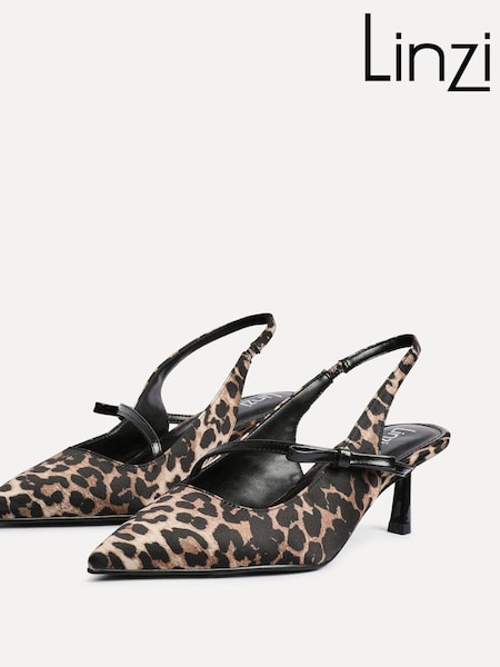 Linzi Animal Timeless Court Heels With Bow Detail (AN9639) | €47
