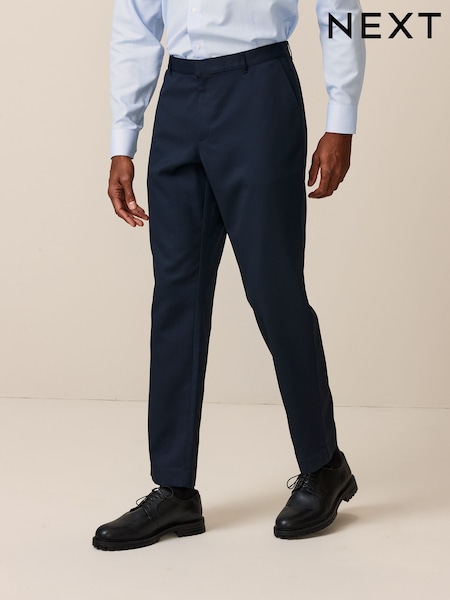 Bleu marine - Lot de 2 pantalons élégants coupe classique (AN9905) | € 37