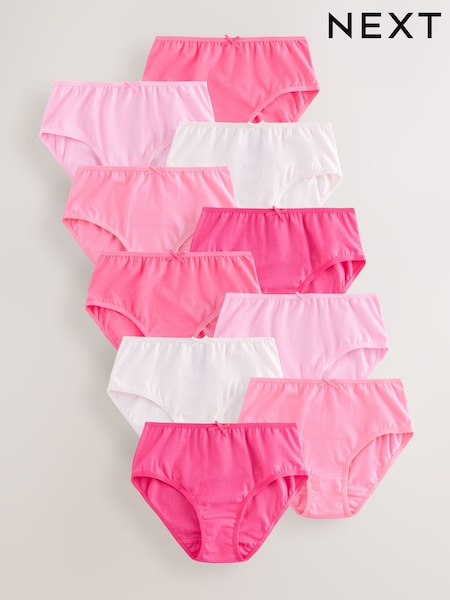Pink Briefs 10 Pack (1.5-16yrs) (AN9908) | €20 - €27