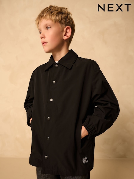 Black Popper Overshirt (3-16yrs) (AN9935) | 124 QAR - 148 QAR