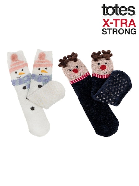 Totes Dark Brown Ladies Novelty Super Soft Winter Socks 2 Pair (AN9950) | €22.50