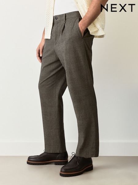 Maro - Slim Fit Cotton Blend Suit Trousers (AN9964) | 338 LEI