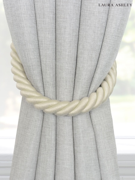 Laura Ashley Cream 1 Pair of Rope Curtain Tiebacks (AP0114) | €37