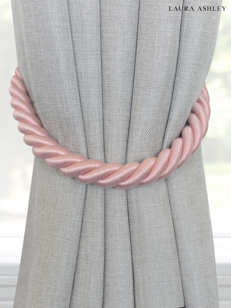 Laura Ashley Blush Pink 1 Pair of Rope Curtain Tiebacks (AP0128) | €40