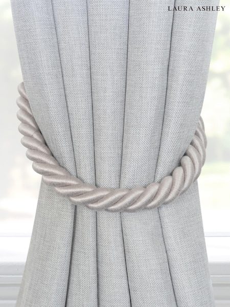 Laura Ashley Grey 1 Pair of Rope Curtain Tiebacks (AP0133) | €37
