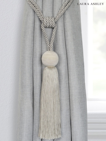 Laura Ashley Grey 1 Pair of Theodora Curtain Tiebacks (AP0135) | €47