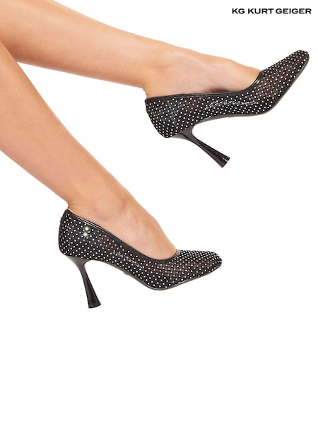 Kg Kurt Geiger Black Anya Shoes (AP0158) | AED346